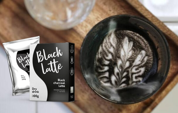 активен въглен, кафе Black Latte